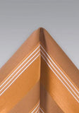 Batista portocaliu de mătase,25X25 cm--Cravate Online