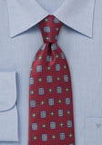 Cravata bordo, Floral, motiv conservator, bordeaux, matase, pentru Barbati