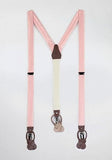 Bretele suspenzii roz--Cravate Online