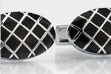 Butoni ovali cu grilaje--Cravate Online
