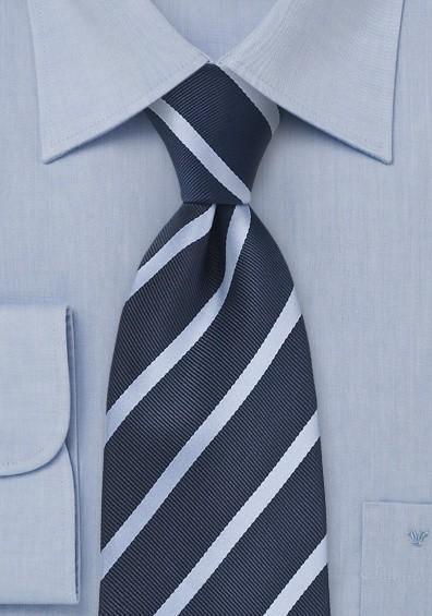 Cravata afaceri cu dungi argintii--Cravate Online