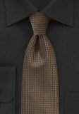 Cravata afaceri cu model maro mocha