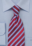 Cravata afaceri, cu rosu albastru
