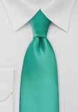 Cravata afaceri culoare menta verde monocrom