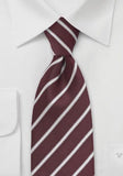 Cravata afaceri dungi model bordo