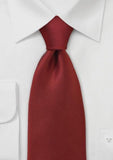 Cravata afaceri, monocrom cu striati, rosu