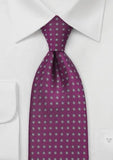 Cravata afaceri violet cu puncte