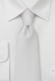 Cravata Alba cu textura fina--Cravate Online