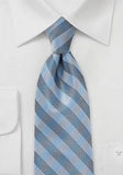 Cravata albastra carouri 148X8.5 cm--Cravate Online