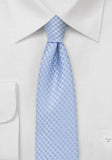 Cravata albastra, slim, cu model patern 148X6 cm