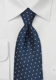 Cravata albastra punctata--Cravate Online