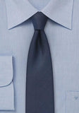 Cravată albastru de noapte monocrom 148X6 cm--Cravate Online