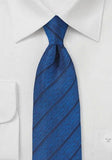 Cravata albastru inchis ingusta--Cravate Online