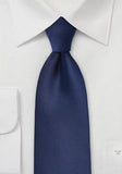 Cravata albastru inchis microfibra 160 cm