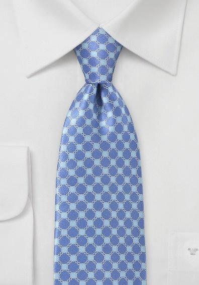 Cravata albastru regal decorativ din matase italiana--Cravate Online