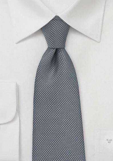 Cravata barbat gri inchis structurat--Cravate Online