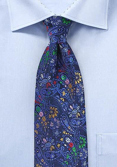 Cravată bărbătească model floral--Cravate Online