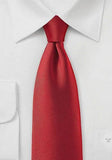 Cravata barbati de lux cireș roșu 148X8.5 cm--Cravate Online