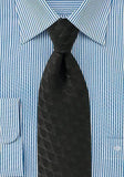 Cravata bleumarin și verde închis cu lână-Black-Cravate Online