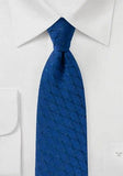 Cravata bleumarin și verde închis cu lână-Blue-Cravate Online