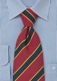 Cravata bristol rosie - albastra matase--Cravate Online