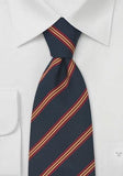 Cravata britanica albastru inchis--Cravate Online