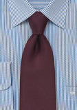 Cravata burgundi microfibra--Cravate Online