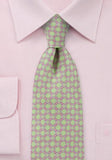 Cravata celtic cu design verde lime--Cravate Online