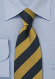 Cravata clasic britanic marin-galben cherry--Cravate Online