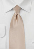 Cravata crem inchis 148X8.5 cm--Cravate Online