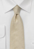 Cravata crem vanilie matase de lux italiana | Cravate de nunta