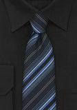 Cravata cu Dungi Albastre si alb 148 cm