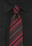Cravata cu Dungi Albastre si alb 148 cm-Bordeaux-Cravate Online