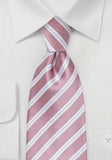 Cravata cu Dungi Albastre si rosu 148 cm-Pink-Cravate Online
