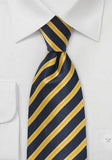 Cravata cu Dungi Albastre si rosu 148 cm-Yellow-Cravate Online