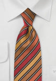 Cravata cu dungi maro design italian--Cravate Online