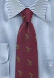 Cravata cu fazan-vanator--Cravate Online