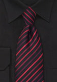 Cravata cu linie rosu si roz--Cravate Online