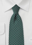 Cravata cu nod simplu modele rectangular verde pin