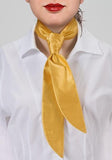Cravata dama galben auriu deschis--Cravate Online