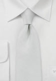 Cravata de afaceri texturata delicat in alb perla