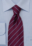 Cravata de afaceri visiniu - albastru