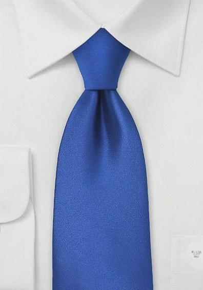 Cravată de culoare solidă albastru, 160 cm--Cravate Online