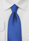 Cravată de culoare solidă albastru, 160 cm