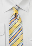 Cravata de imagine dinamica galben auriu--Cravate Online