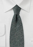 Cravată de lână albastru 148X7.5 cm-Green-Cravate Online