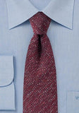 Cravată de lână albastru 148X7.5 cm-Red-Cravate Online