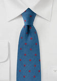 Cravată de lână cu puncte-Bordeaux-Cravate Online