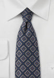 Cravata de lana cu romburi 148X8.5 cm