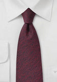 Cravata de lână rosie 148X8.5 cm--Cravate Online